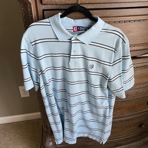 Chaos - XL - Light blue striped polo
